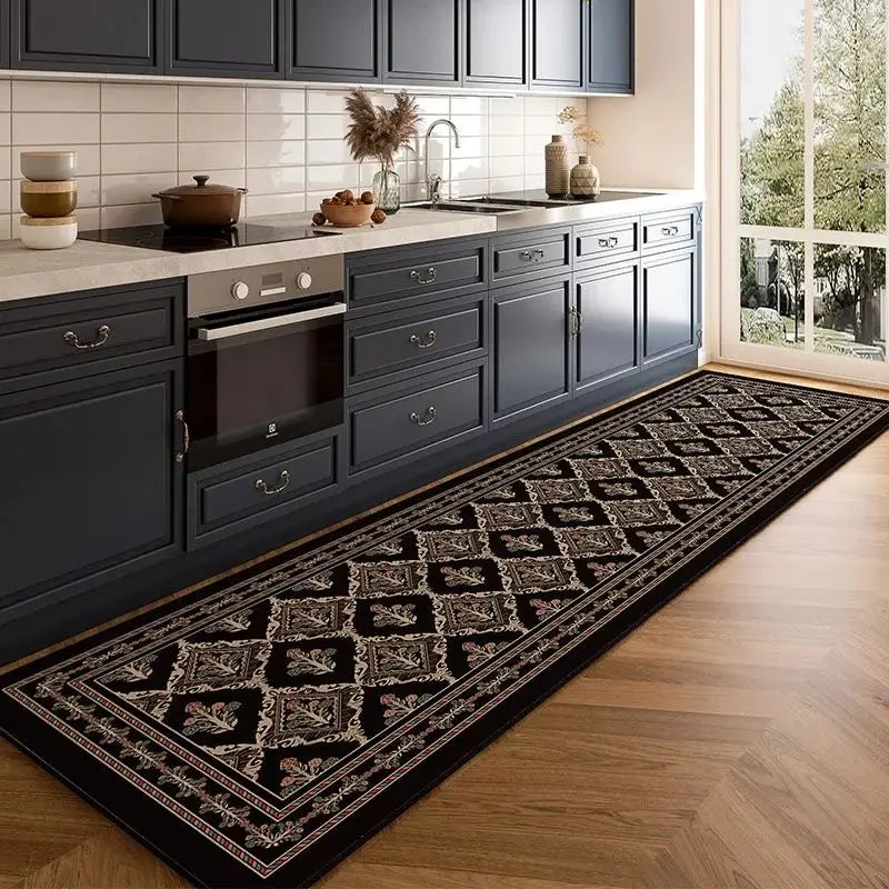 Luxury PVC Kitchen Mat - Oil & Water Resistant, Anti-Slip and Easy Wipe Clean