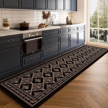 Luxury PVC Kitchen Mat - Oil & Water Resistant, Anti-Slip and Easy Wipe Clean