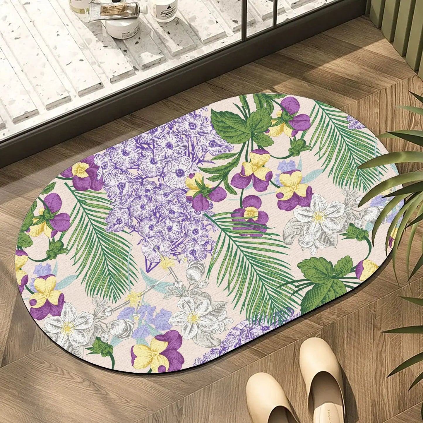 Diatomite Entrance Mat - Quick-Dry & Non-Slip for Bathroom and Kitchen