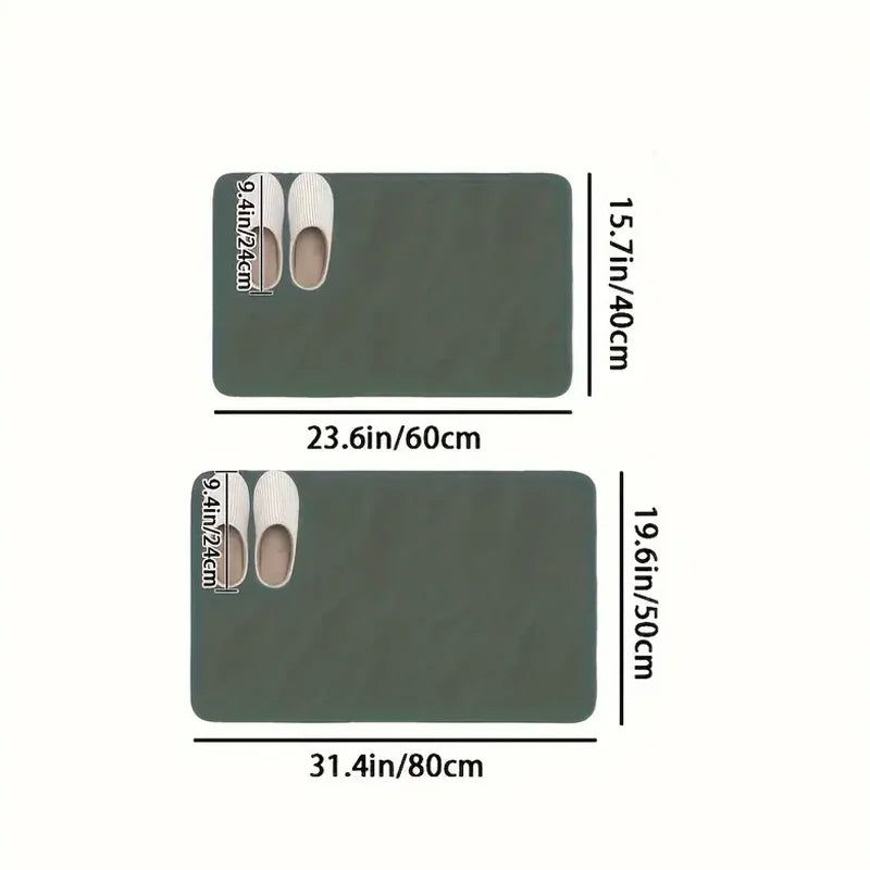 Super absorbent bathroom floor mat non-slip quick-drying toilet floor mat quick-drying non-slip mat