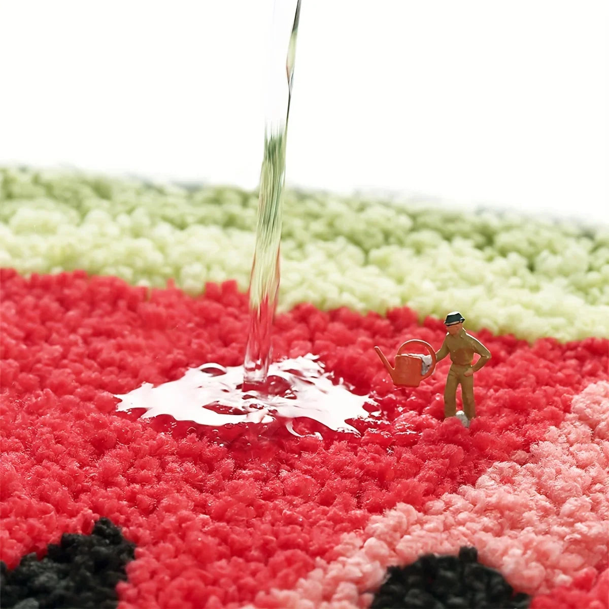 Fruit Print Bath Mat - Bright Color Absorbent & Non-Slip Bathroom Rug