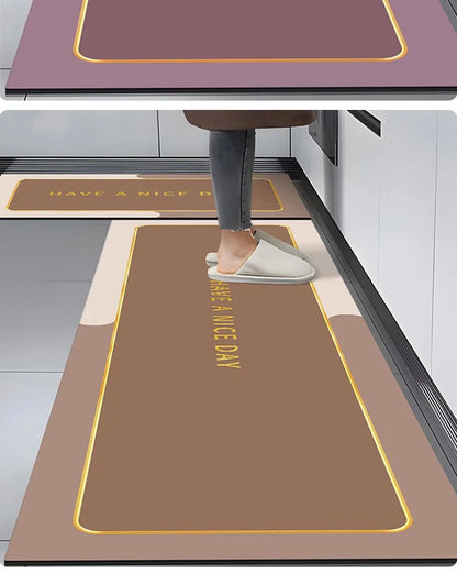 American Retro Diatomite Kitchen Runner (1 or 2-Pack) - Oil Proof & Washable