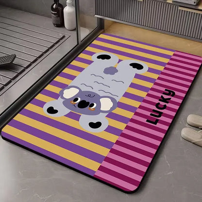 Quick-Dry Bath Mat - Super Absorbent & Non-Slip Rug, Dirt Resistant