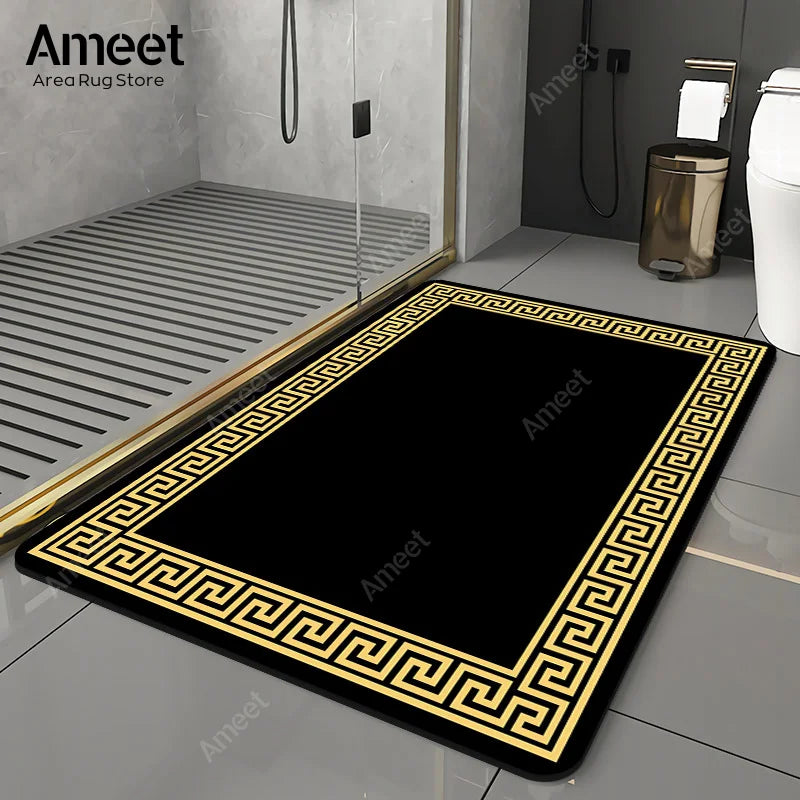 Luxury Absorbent Bath Mat - Non-Slip Kitchen & Bathroom Rug, Machine Washable