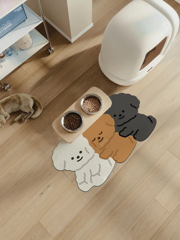 Cute Cartoon Dog Bath Mat - Super Absorbent & Easy-to-Clean Bathroom Rug