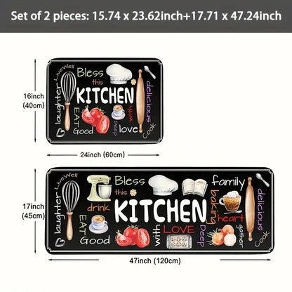 Kitchen Appliance Mat Set - Anti-Slip & Soft Padding for Floor Protection