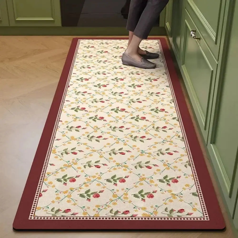 Machine Washable Diatomite Kitchen Mat - Quick-Dry, Absorbent & Non-Slip