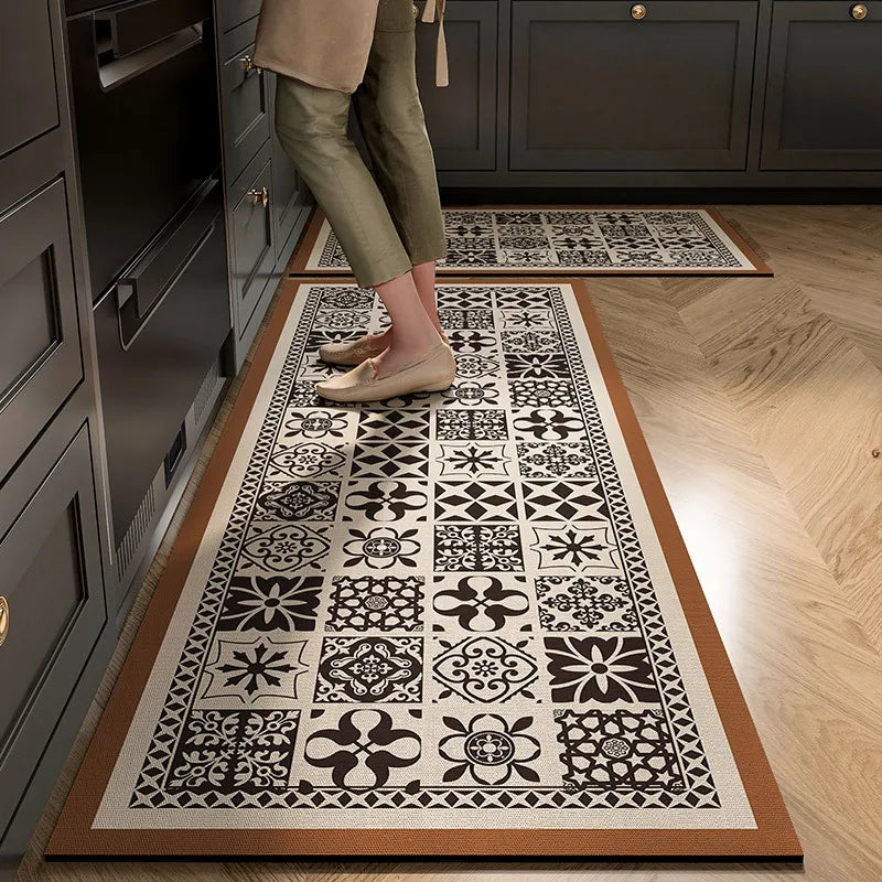 Oil-Absorbent Diatomite Kitchen Mat - Non-Slip, Quick-Dry & Wear Resistant