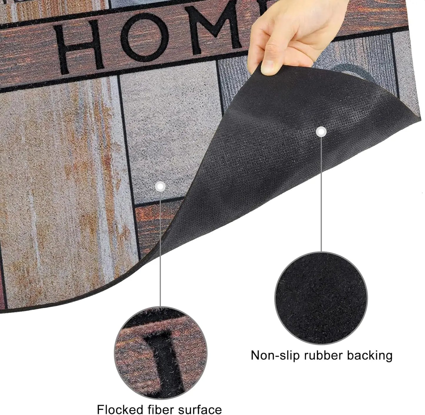 Heavy-Duty PVC Scraper Mat - Anti-Slip Dirt Trapper for Entrance & Mudroom