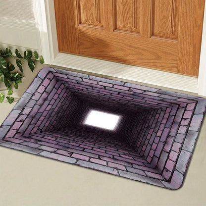 3D Illusion Doormat - Modern Abstract Abyss Design for Entrance & Gaming Room