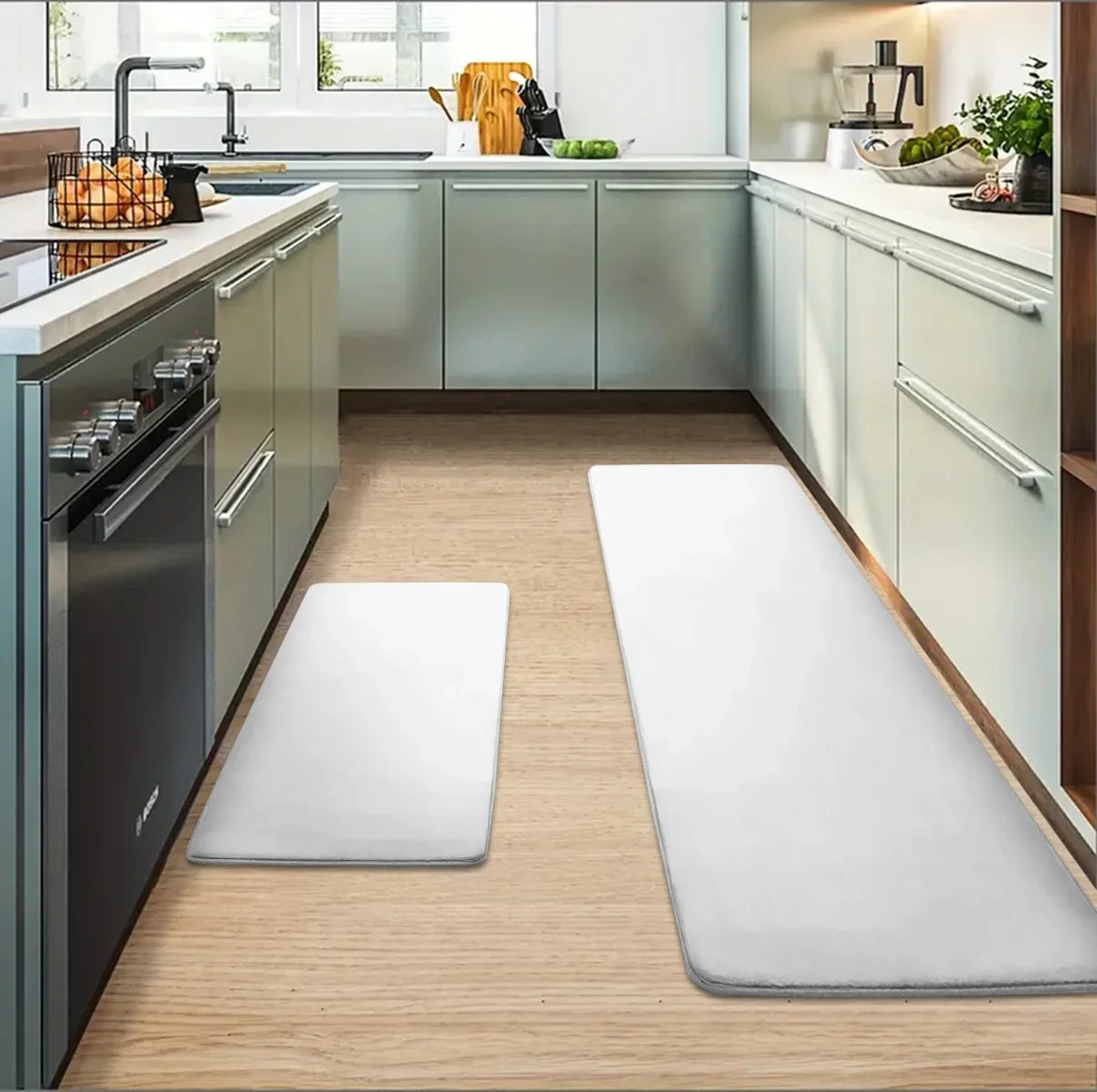 Oil-Resistant Kitchen Runner Mat - Long Anti-Fouling & Absorbent Floor Rug