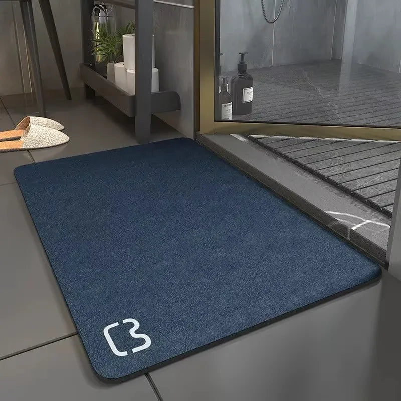 Premium Absorbent Floor Mat - Quick-Dry, Non-Slip & Easy Clean for Bathroom, Kitchen, Doorway