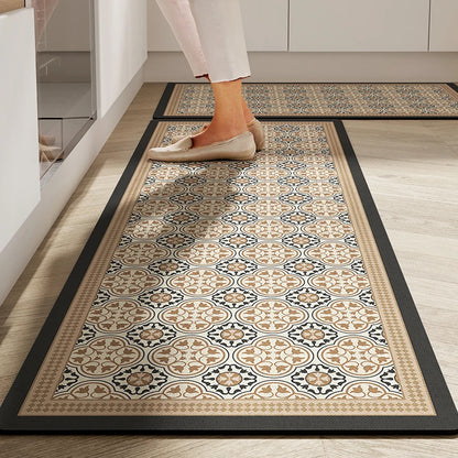 American Retro Kitchen Mat - Oil Proof Diatomite, Absorbent & Non-Slip