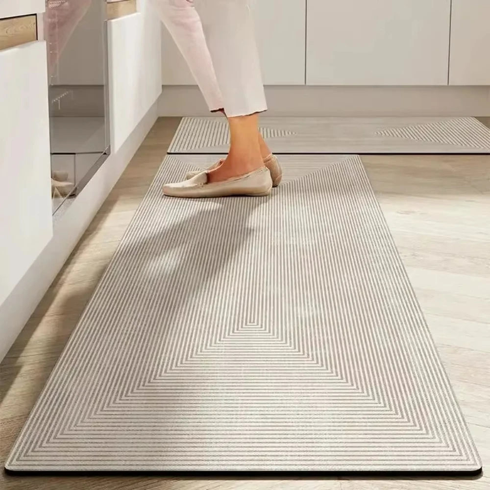 Diatomite Kitchen Runner - Non-Slip, Wipeable & Dirt-Resistant Absorbent Mat