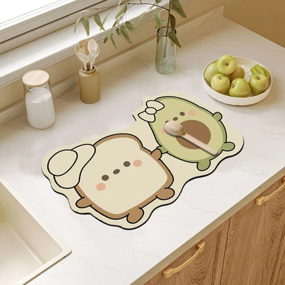 Cartoon Kitchen Mat - Non-Slip & Washable Anti-Fatigue Floor Pad