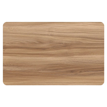 Black Wood Grain Bath Mat - Quick-Dry, Absorbent & Non-Slip Diatomite Rug