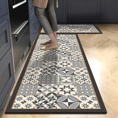 American Retro Diatomite Kitchen Runner (1 or 2-Pack) - Oil Proof & Washable