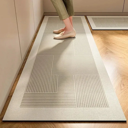 Wabi-Sabi Kitchen Mat - Oil Resistant & Absorbent Diatomite Floor Pad (1 or 2-Pack)