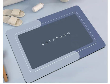 Diatom Mud Bath Mat - Super Absorbent & Fast-Drying Non-Slip Floor Mat for Bathroom
