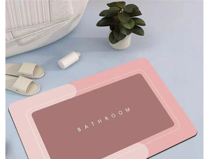 Diatom Mud Bath Mat - Super Absorbent & Fast-Drying Non-Slip Floor Mat for Bathroom