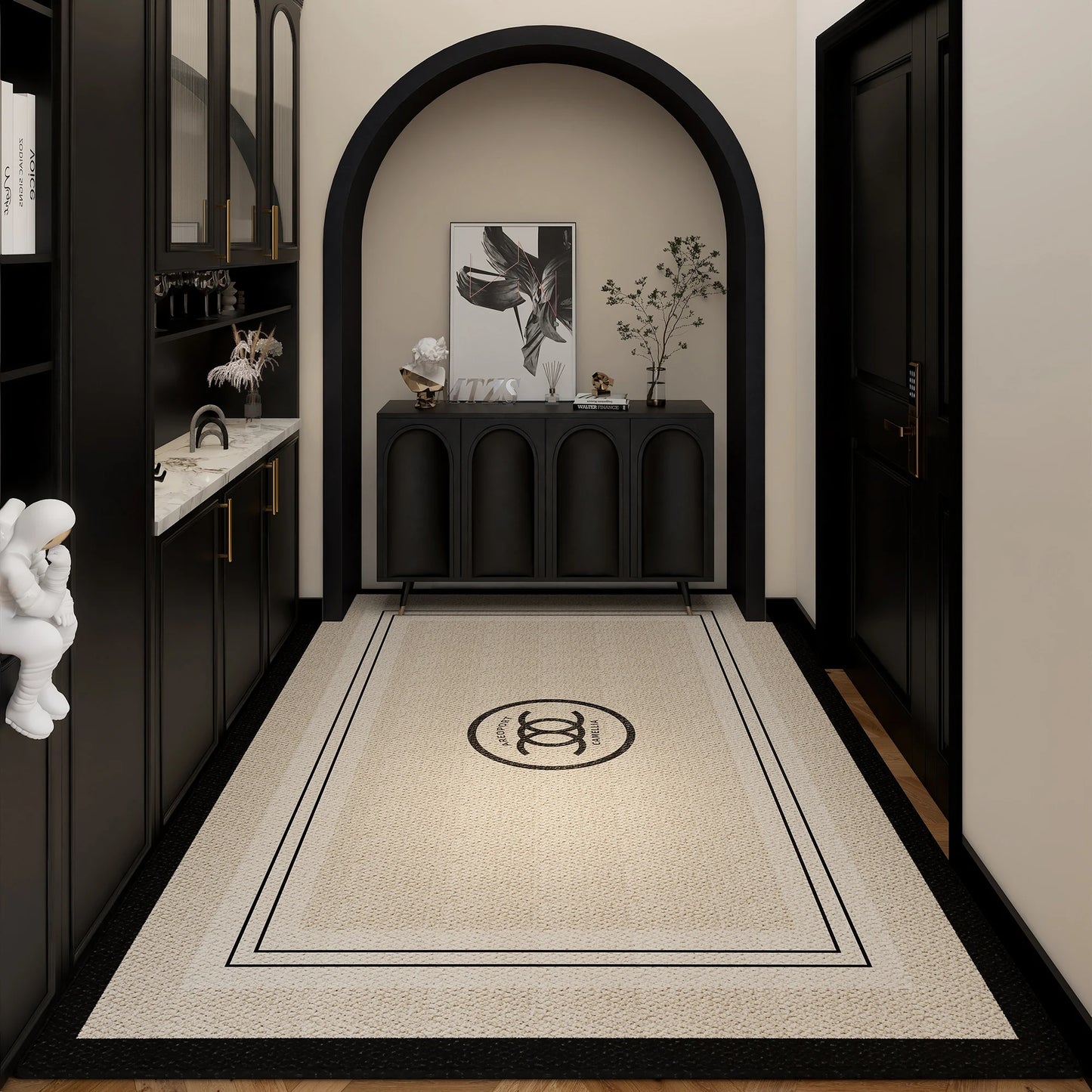 American Style Doormat - High-End Anti-Slip Entrance Rug for Foyer & Living Room