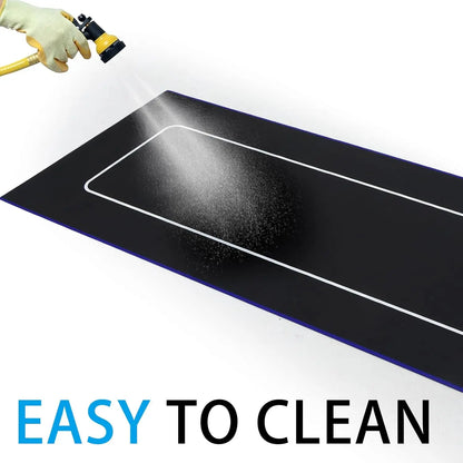 Custom Motorcycle Parking Mat - Oil Absorbent, Washable & Anti-Slip Garage Rug
