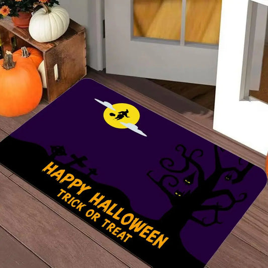 Halloween Doormat, Diatom Mud Bath Mat, Holiday Welcome Mat, Non-Slip Waterproof for Front Door, Easy Clean Bathroom Rug