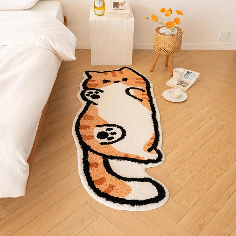 Sausage Dog Runner Rug - Cartoon Long Pattern Carpet for Hallway & Bedside