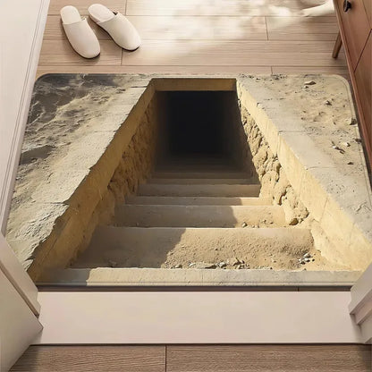 Egyptian Pyramid Doormat - Creative Anti-Slip Mat for Bathroom & Living Room