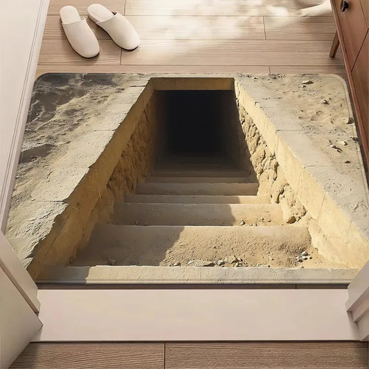 Egyptian Pyramid Doormat - Creative Anti-Slip Mat for Bathroom & Living Room