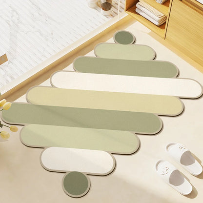 Soft Diatomite Bath Mat - Super Absorbent & Non-Slip Toilet Rug