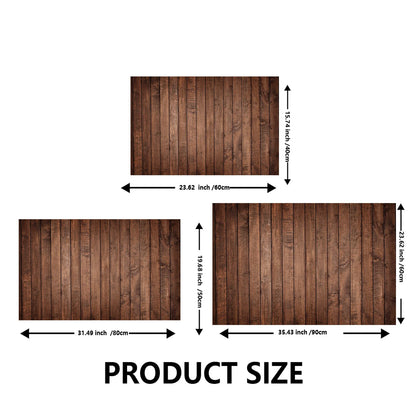 Country Wood Grain Doormat - Quick-Dry & Non-Slip for Bathroom & Entrance