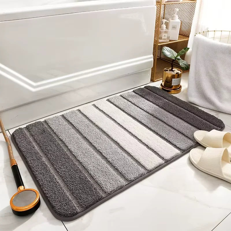 Faux Cashmere Bath Mat - Ultra Soft, Absorbent & Dirt-Resistant Bathroom Rug