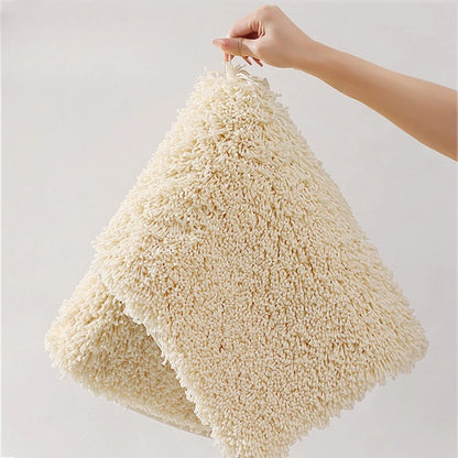 Super Absorbent Bath Mat - Long Hair Friendly Non-Slip Bathroom Rug & Carpet