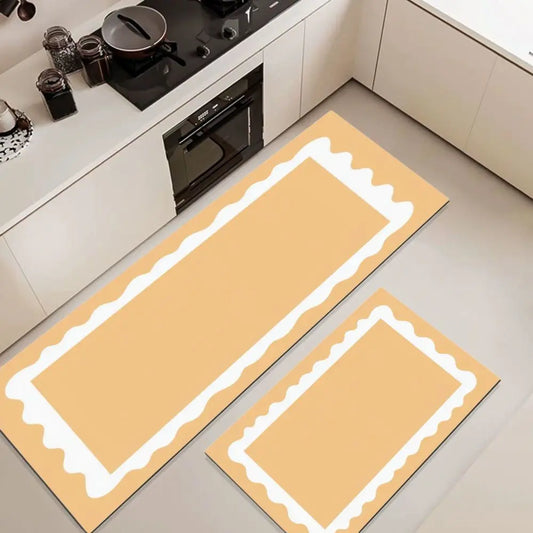 Multi-Color Diatomite Kitchen Mat - Absorbent, Anti-Slip & Easy to Clean Foot Pad