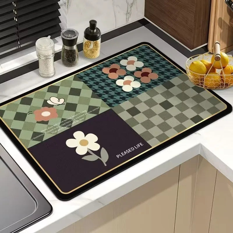 Coffee Machine Mat - Heat Insulating, Absorbent & Non-Slip Sink Pad
