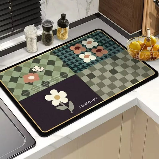 Coffee Machine Mat - Heat Insulating, Absorbent & Non-Slip Sink Pad