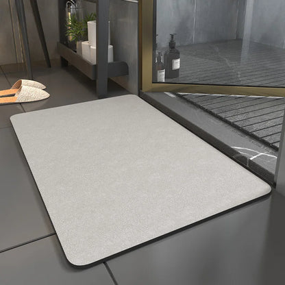 Diatomaceous Earth Bath Mat - Super Absorbent Quick-Dry & Non-Slip Bathroom Rug