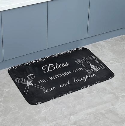 American Country Kitchen Mat - Non-Slip & Absorbent Farmhouse Sink Rug