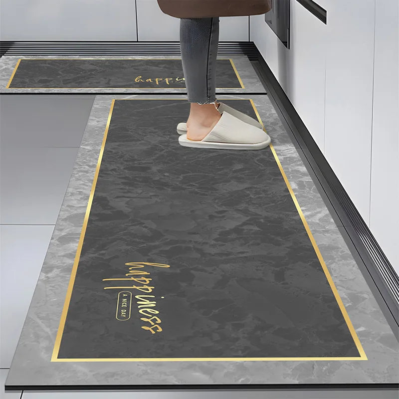 American Retro Diatomite Kitchen Runner (1 or 2-Pack) - Oil Proof & Washable