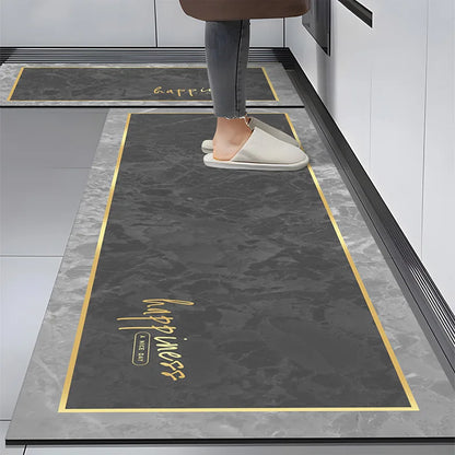 American Retro Diatomite Kitchen Runner (1 or 2-Pack) - Oil Proof & Washable