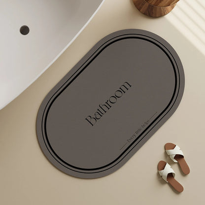 Diatomite Bath Mat - Super Absorbent & Non-Slip for Bathroom, Shower, and Porch