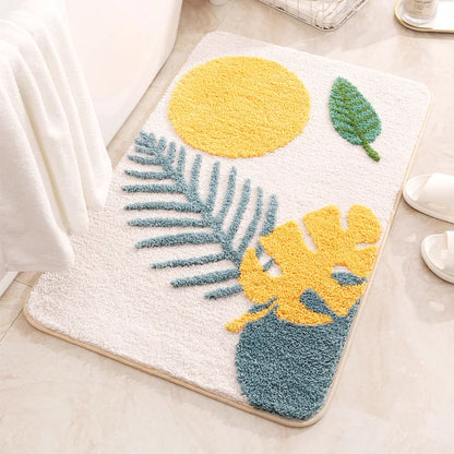 Kids Letter Bath Mat - Cute, Non-Slip & Absorbent Microfiber Rug