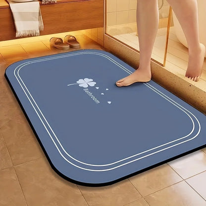 Diatomite Bath Mat - Super Absorbent & Quick-Dry Non-Slip Bathroom Floor Mat