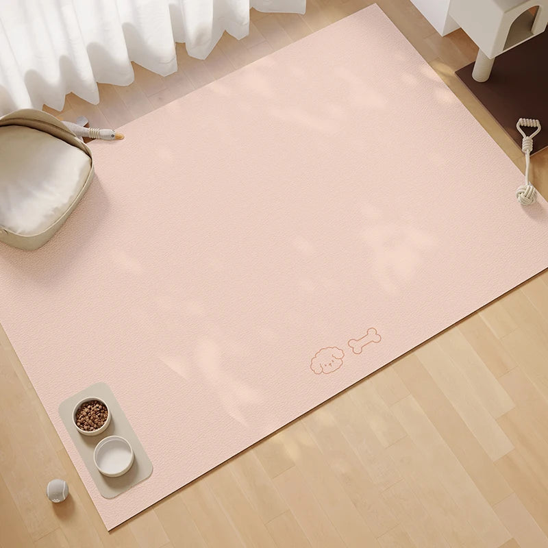 Simple Pet Feeding Mat - Absorbent, Non-Slip & Scratch-Resistant Tray