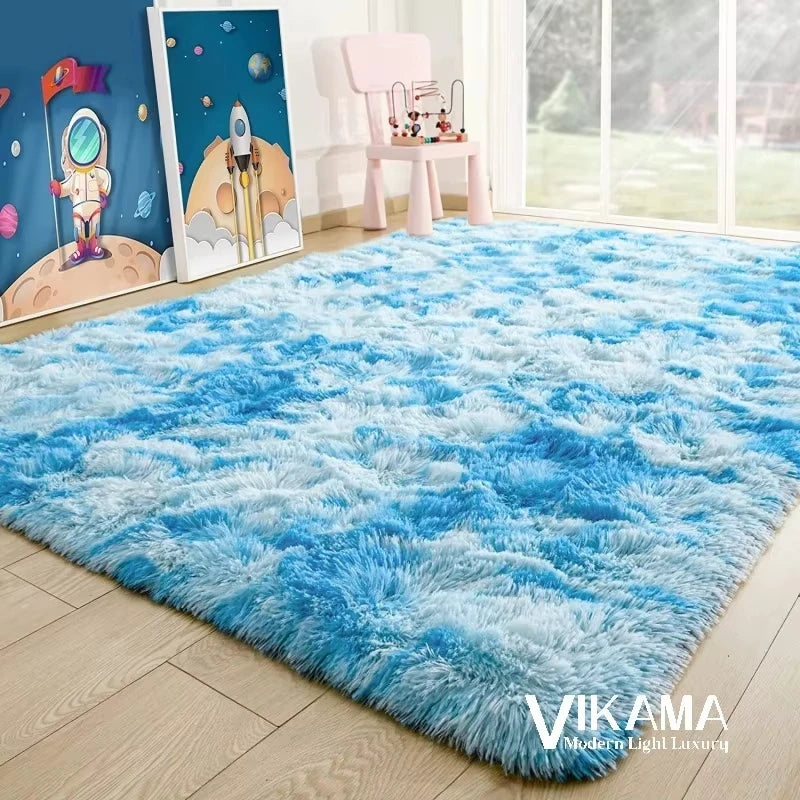 Luxury Plush Rug for Girls Room - Soft & Easy Care Bedside or Living Room Carpet