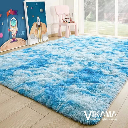 Luxury Plush Rug for Girls Room - Soft & Easy Care Bedside or Living Room Carpet