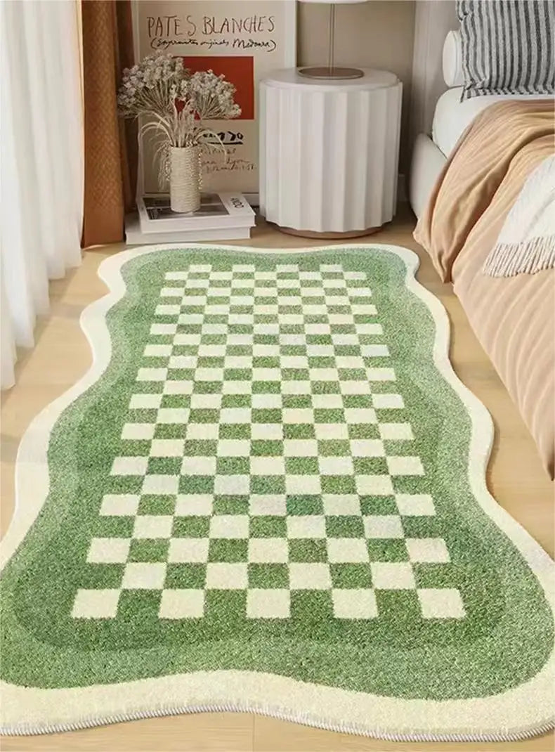 Imitation Sheep Velvet Rug, Soft Non-Slip Living Room Carpet, Quick Drying Bedroom Mat, Plush Bedside Area Rug for Home Decor