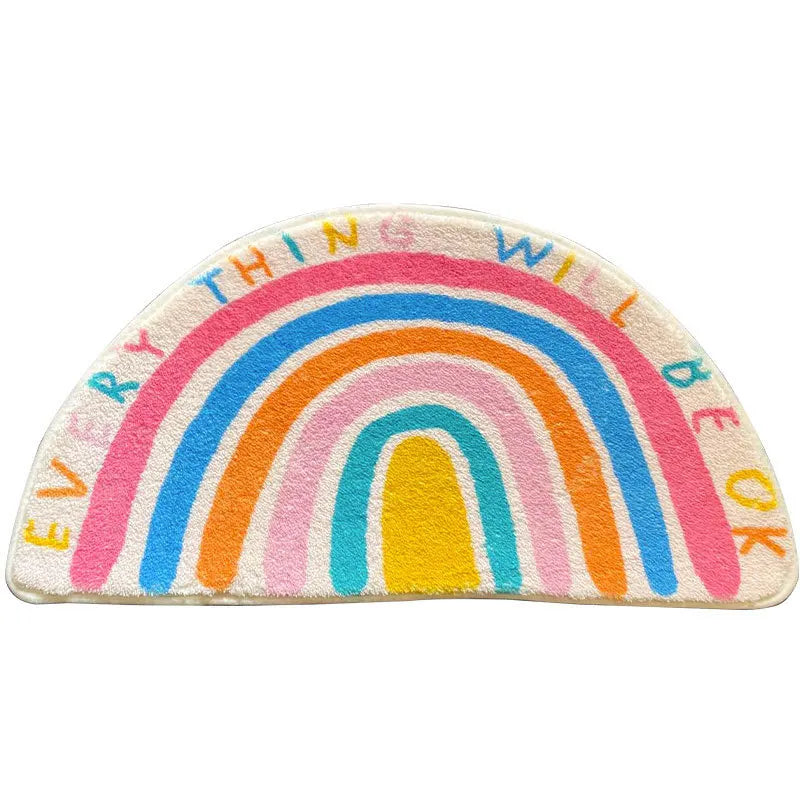 Water-Resistant Bath Mat - Plush Faux Cashmere & Non-Slip Bathroom Rug