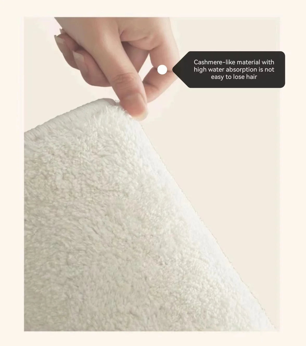 Modern Absorbent Bath Mat - Non-Slip & Quick-Dry Rug for Bathroom & Entrance